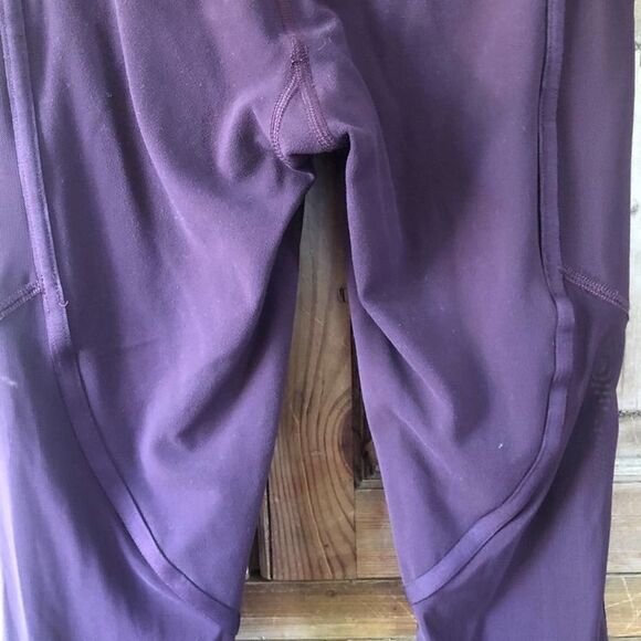 Athleta XXS Wine Colored Vitality Stash Pocket 7/8 Leggings - Picture 6 of 10